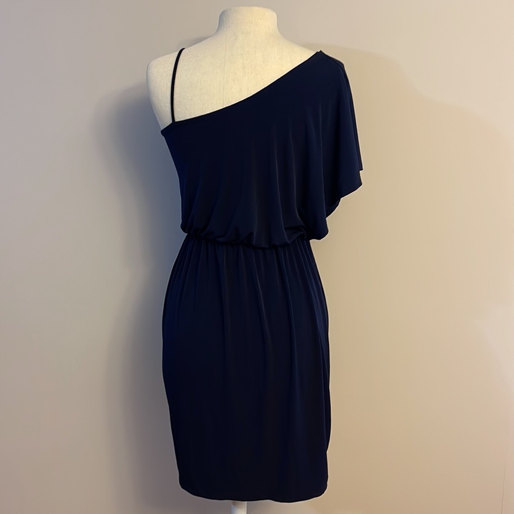 Enfocus Studio One Shoulder Navy Dress - Picture 10 of 11